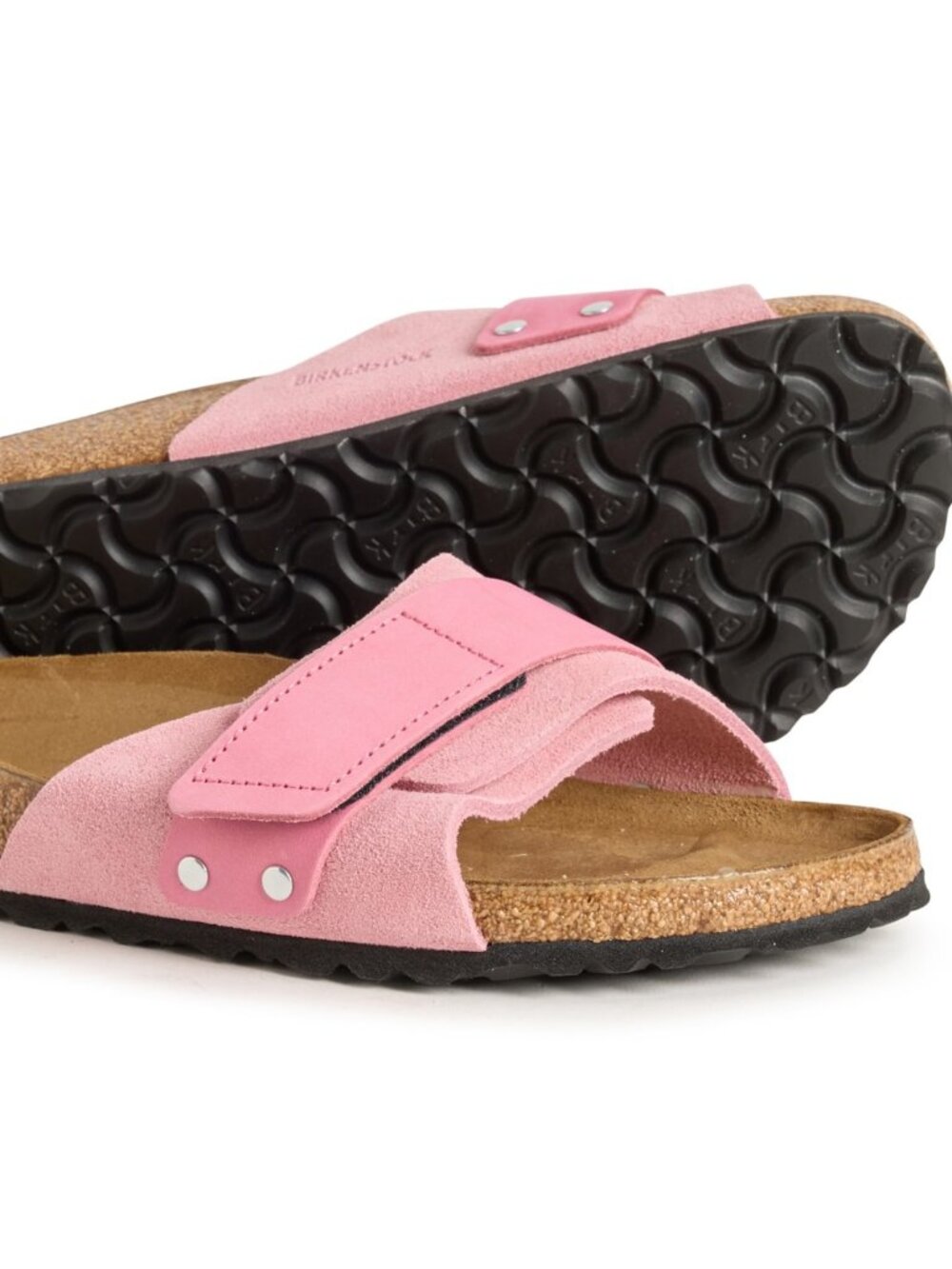 NEW Birkenstock  OITA Pinke Suede Leather Sandals Slip Ons 38 Womens 7 to 7.5